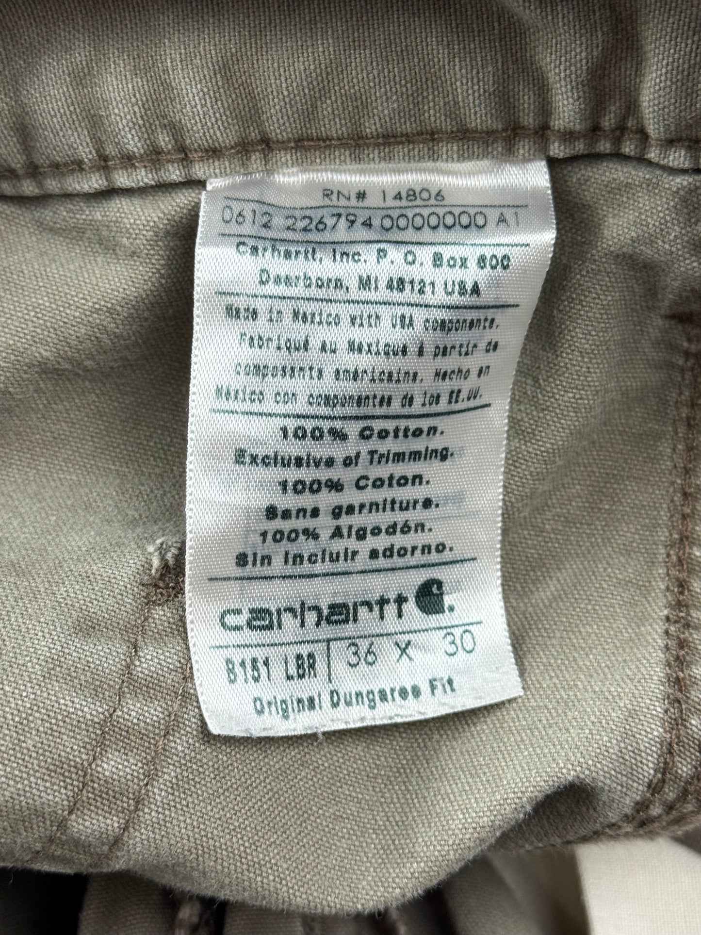 Carhartt Pantalon Carpenter Workwear (FR46)