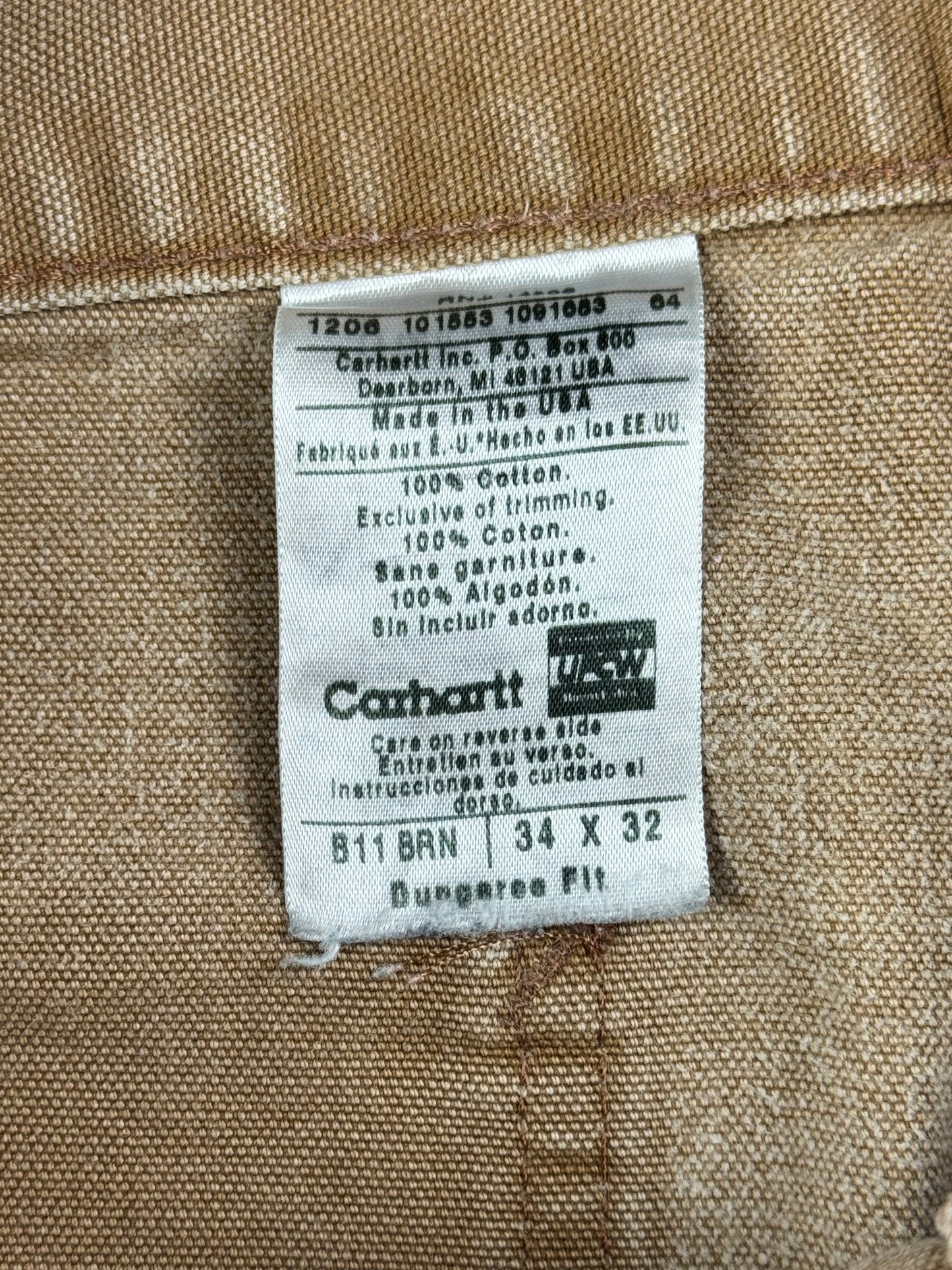 Carhartt Pantalon Single Knee Carpenter Workwear (FR44)