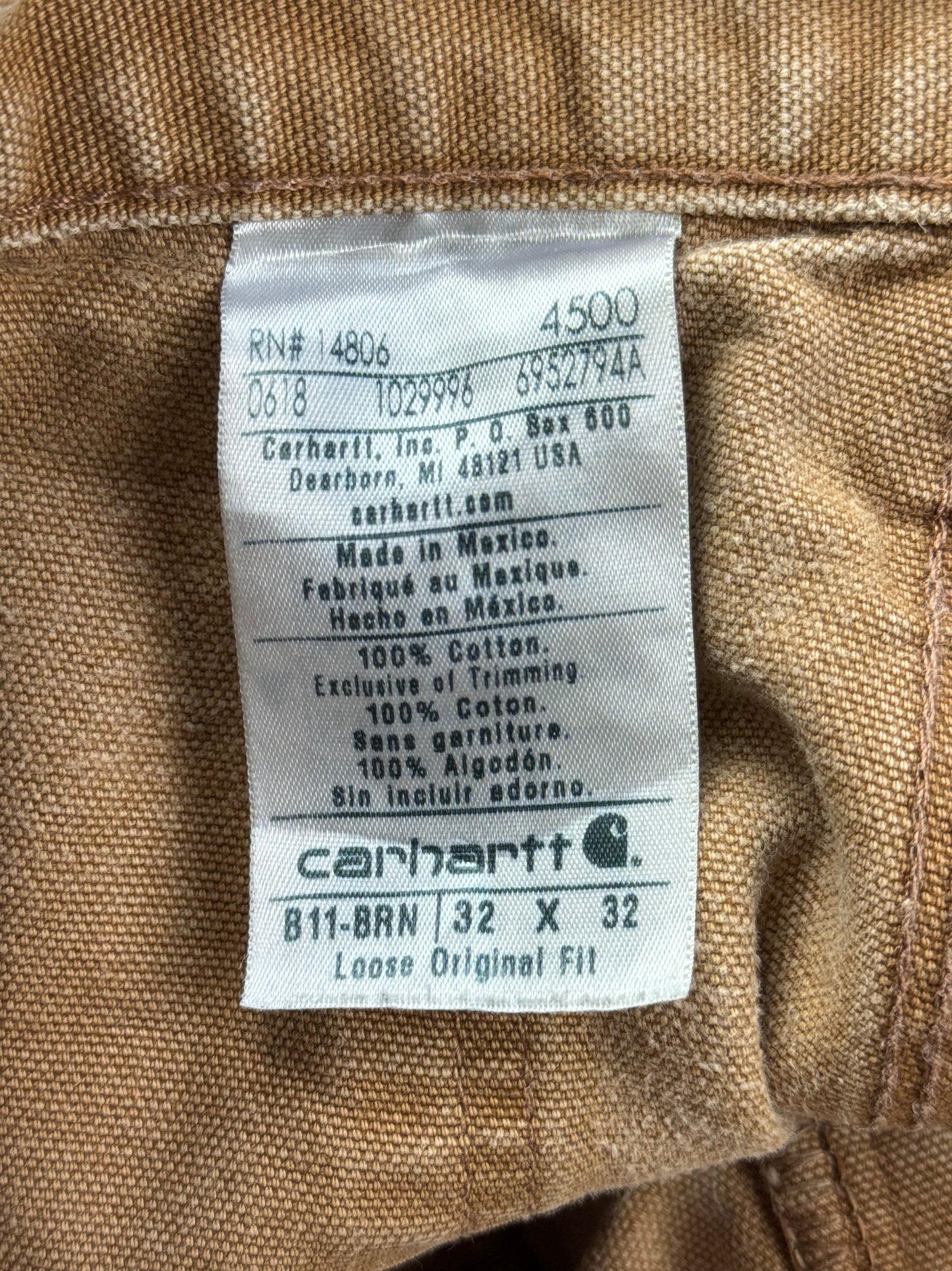 Carhartt Pantalon Single Knee Carpenter Workwear (FR42)