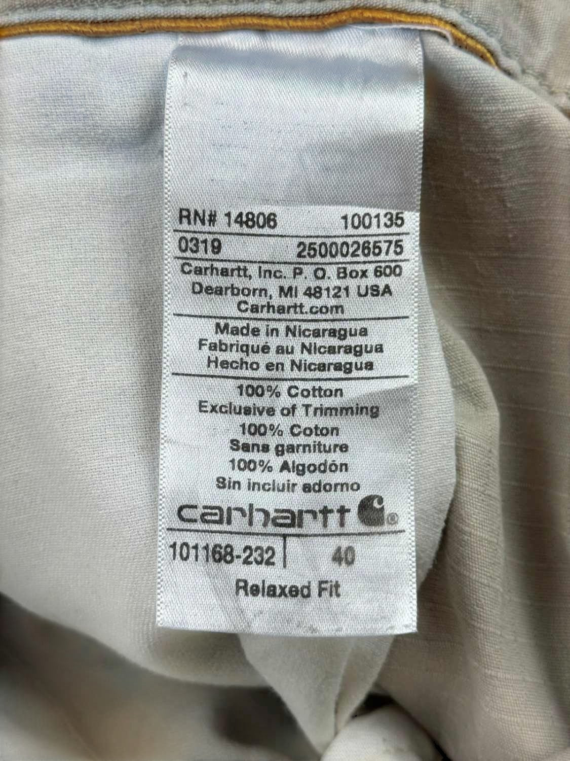 Carhartt Short Cargo Carpenter Workwear (FR50)