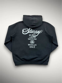 Stüssy Hoodie World Tour authentique occasion taille M - sweat à capuche streetwear DRIPPED